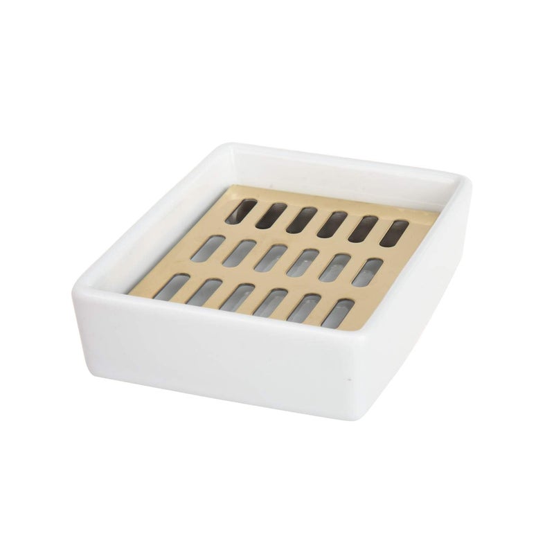 IMEEA Gold Soap Dish SUS304 Stainless Steel Gold Soap Holder for Bathroom Shower - Image 2
